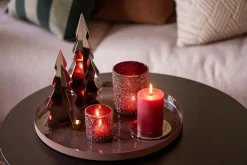 Kremmerhuset Telysholder Glitter burgunder 12,5 cm| Lykter|Julelys Og Lysestaker