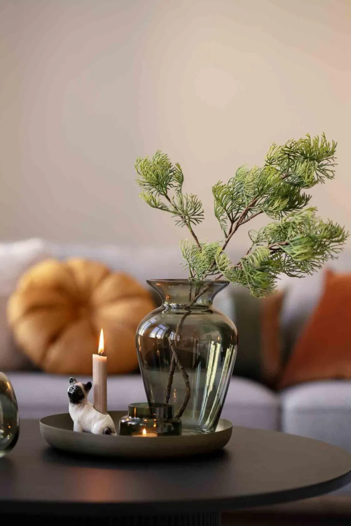 Kremmerhuset Telysholder Leah 9,5cm grønn| Lykter|Lysestaker